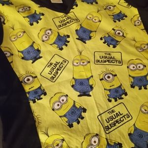 Despicable me size small scrub top